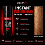 Volumon Hair Building Fibres - KERATIN 28g - For Men & Women!