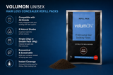 Volumon Professional Hair Building Fibres Hair Loss Concealer Refill Packs – 22g Double Pack) – Free UK Delivery