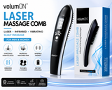 Volumon Laser Massage Comb for Hair Growth & Scalp Massage | Laser, Infrared & Vibration Therapy | Free UK Delivery